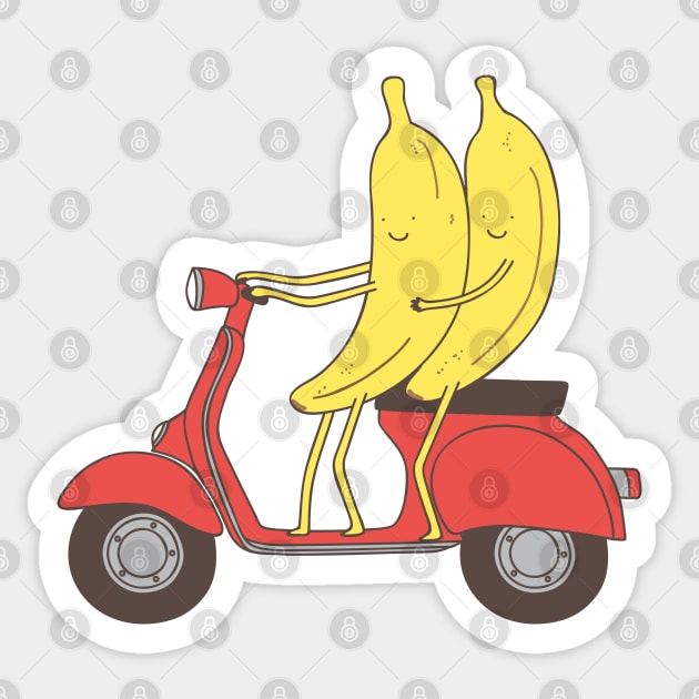 go bananas! Sticker by milkyprint